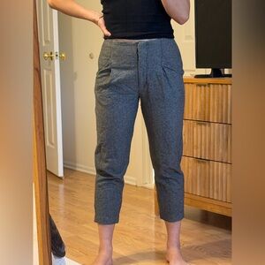 Aritzia Wilfred Black and White Wool Work Pants